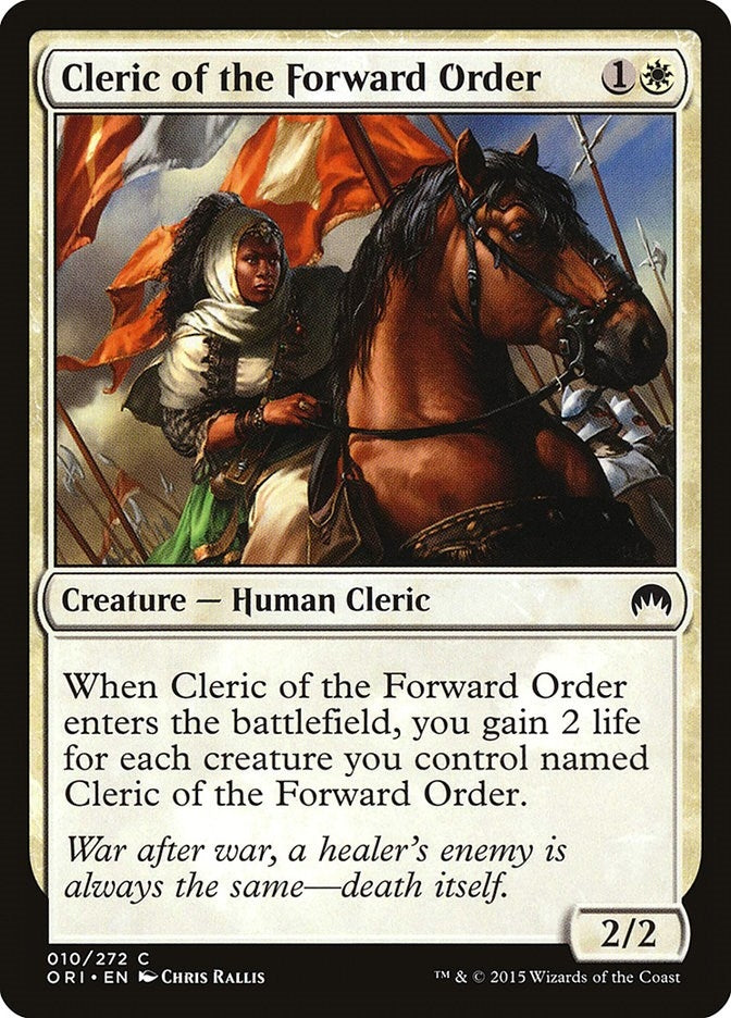 Image for Cleric of the Forward Order (10) (ORI) - Magic: The Gathering