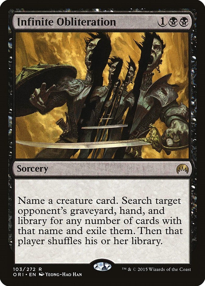 Image for Infinite Obliteration (103) (ORI) - Magic: The Gathering