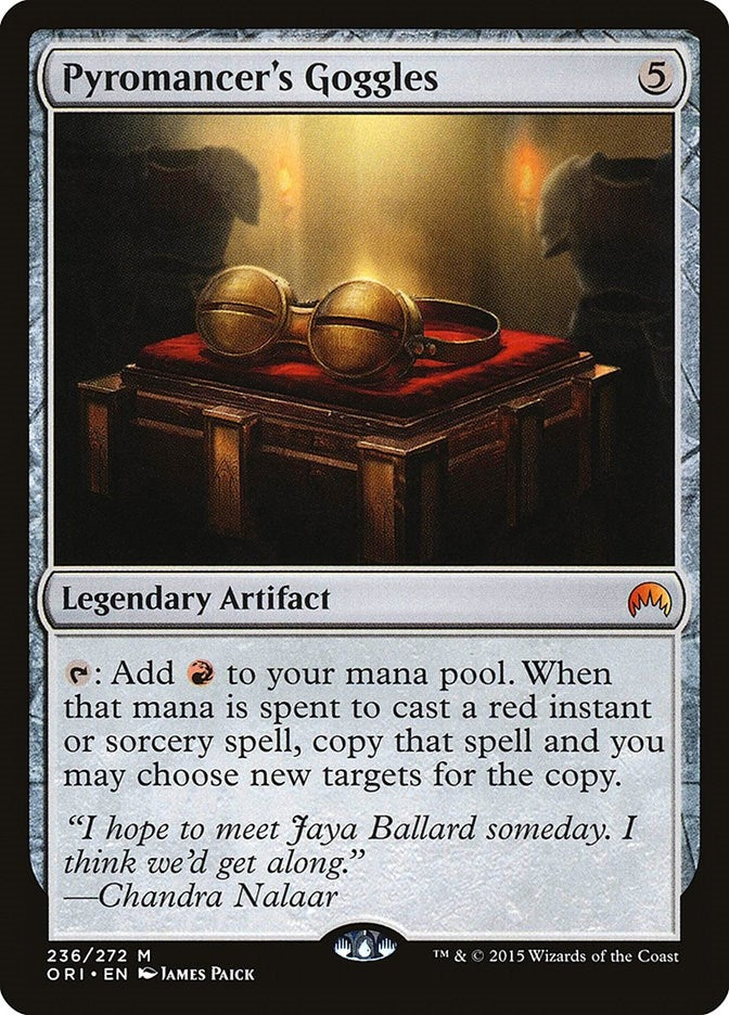 Image for Pyromancer's Goggles (236) (ORI) - Magic: The Gathering