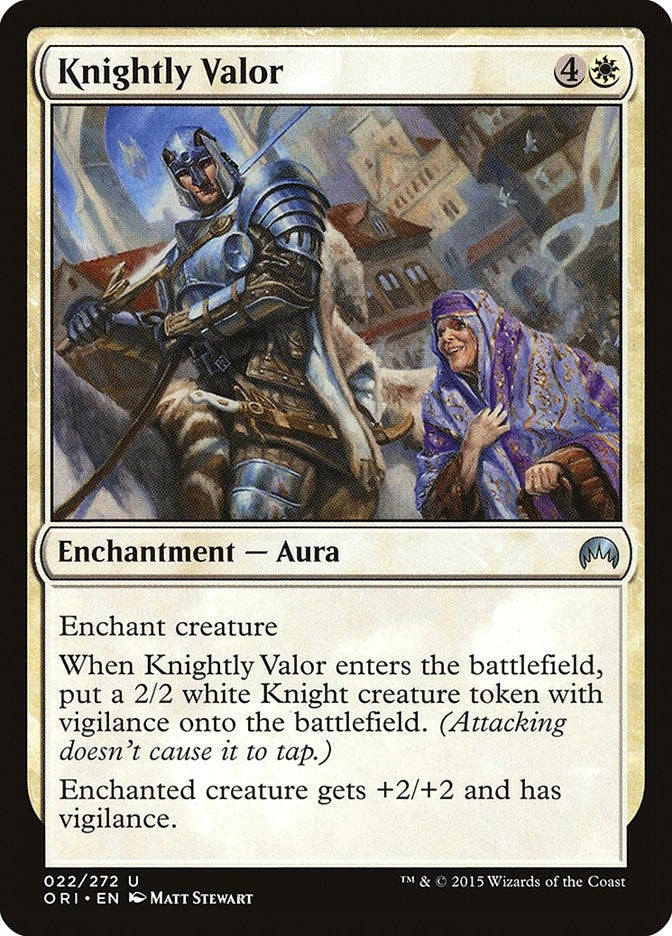 Image for Knightly Valor (22) (ORI) - Magic: The Gathering