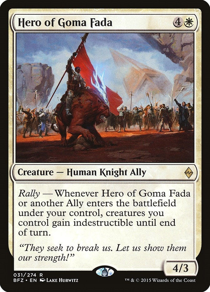 Image for Hero of Goma Fada (31) (BFZ) - Magic: The Gathering