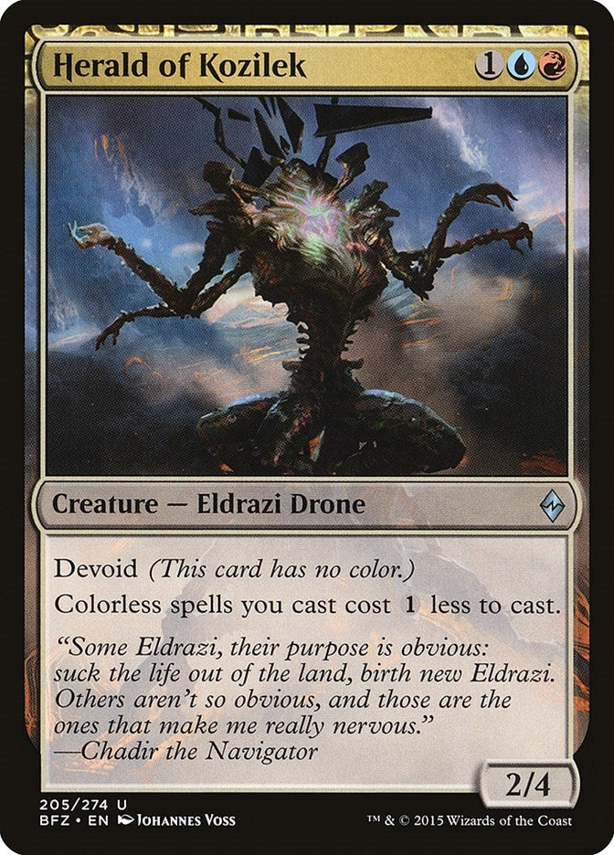 Image for Herald of Kozilek (205) (BFZ) - Magic: The Gathering