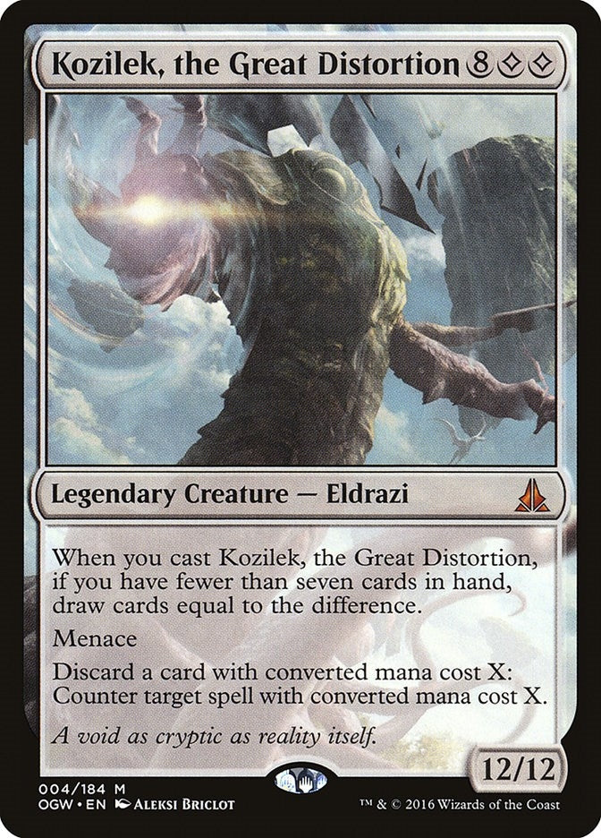 Image for Kozilek, the Great Distortion (4) (OGW) - Magic: The Gathering