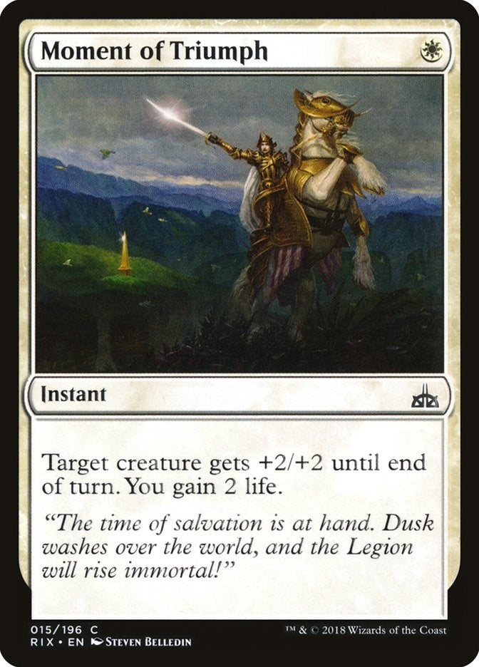 Image for Moment of Triumph (15) (RIX) - Magic: The Gathering