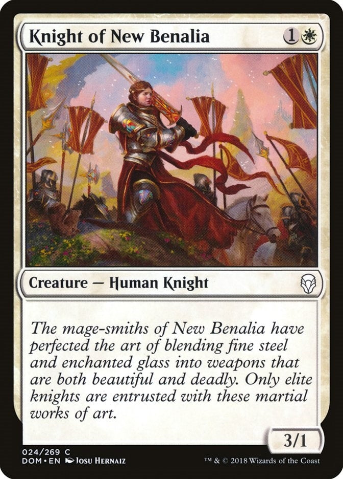Image for Knight of New Benalia (24) (DOM) - Magic: The Gathering