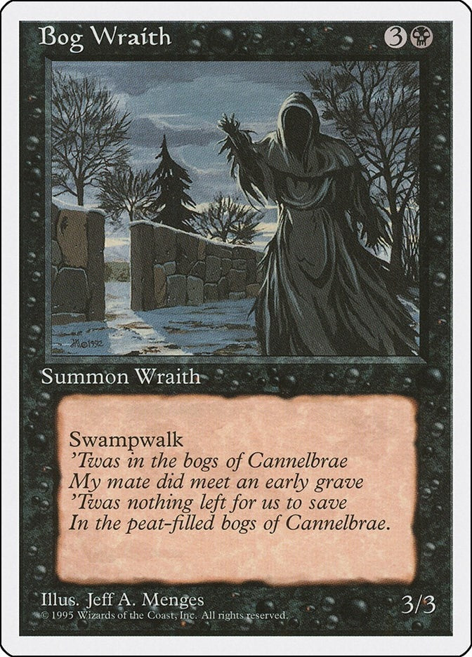 Image for Bog Wraith (4ED) - Magic: The Gathering