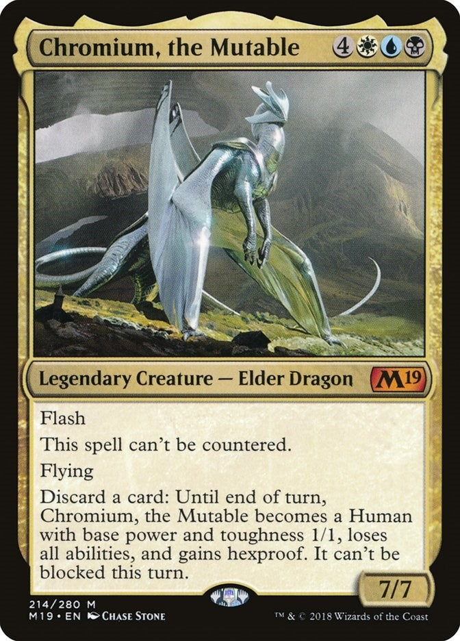 Image for Chromium, the Mutable (214) (M19) - Magic: The Gathering
