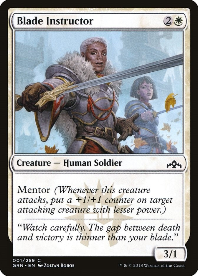 Image for Blade Instructor (1) (GRN) - Magic: The Gathering