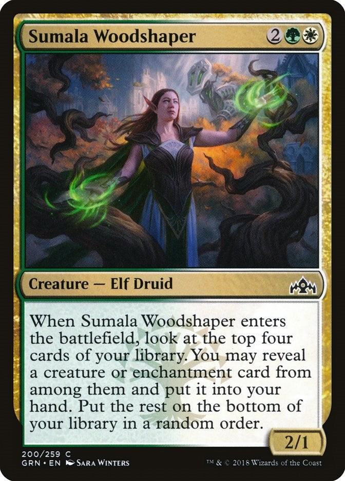 Image for Sumala Woodshaper (200) (GRN) - Magic: The Gathering
