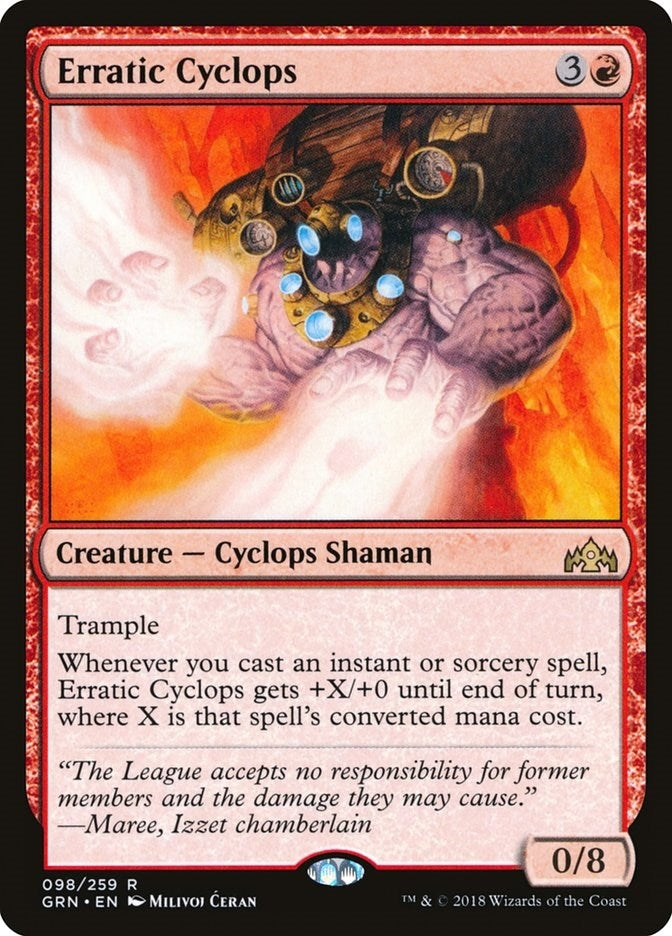 Image for Erratic Cyclops (98) (GRN) - Magic: The Gathering
