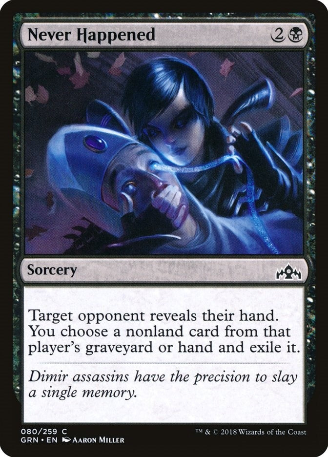 Image for Never Happened (80) (GRN) - Magic: The Gathering