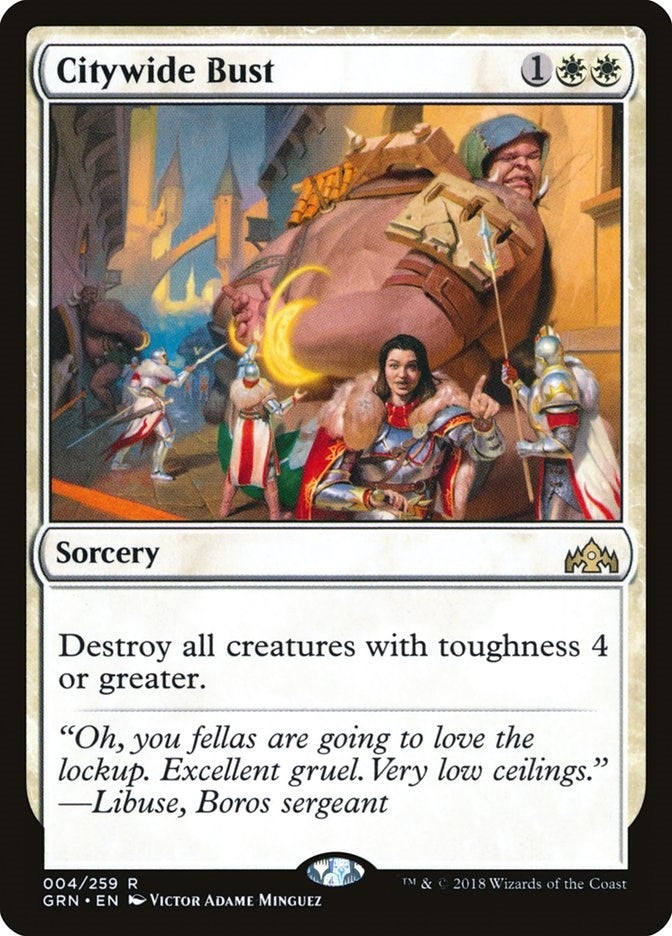Image for Citywide Bust (4) (GRN) - Magic: The Gathering