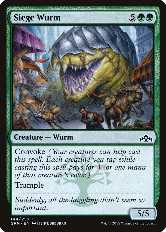 Image for Siege Wurm (144) (GRN) - Magic: The Gathering