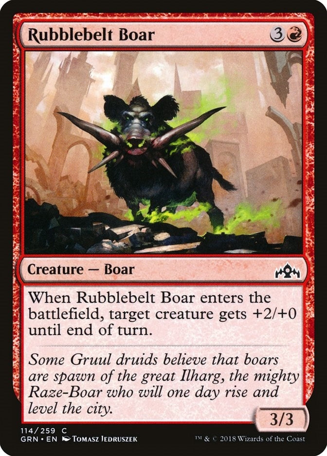 Image for Rubblebelt Boar (114) (GRN) - Magic: The Gathering