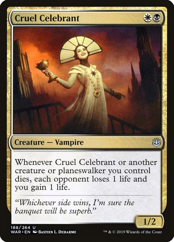 Image for Cruel Celebrant (188) (WAR) - Magic: The Gathering
