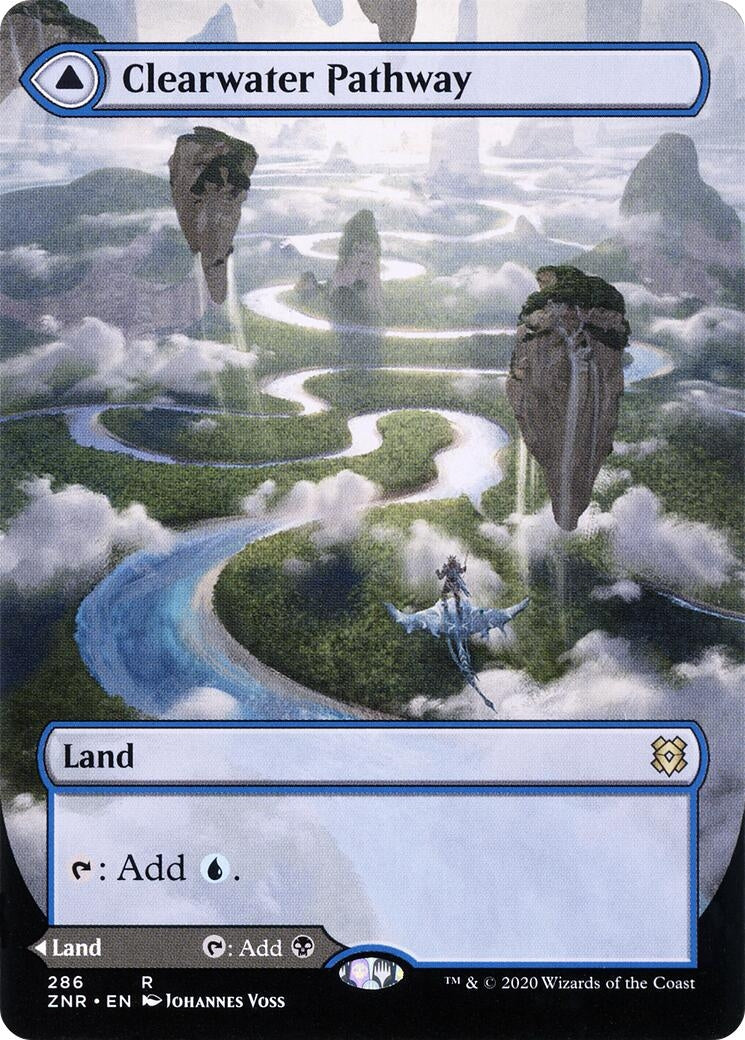 Image for Clearwater Pathway (Borderless) (286) (ZNR) - Magic: The Gathering
