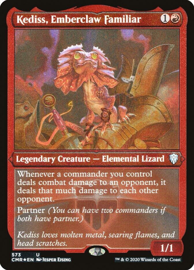 Image for Kediss, Emberclaw Familiar (Foil Etched) (573) (CMR) - Magic: The Gathering
