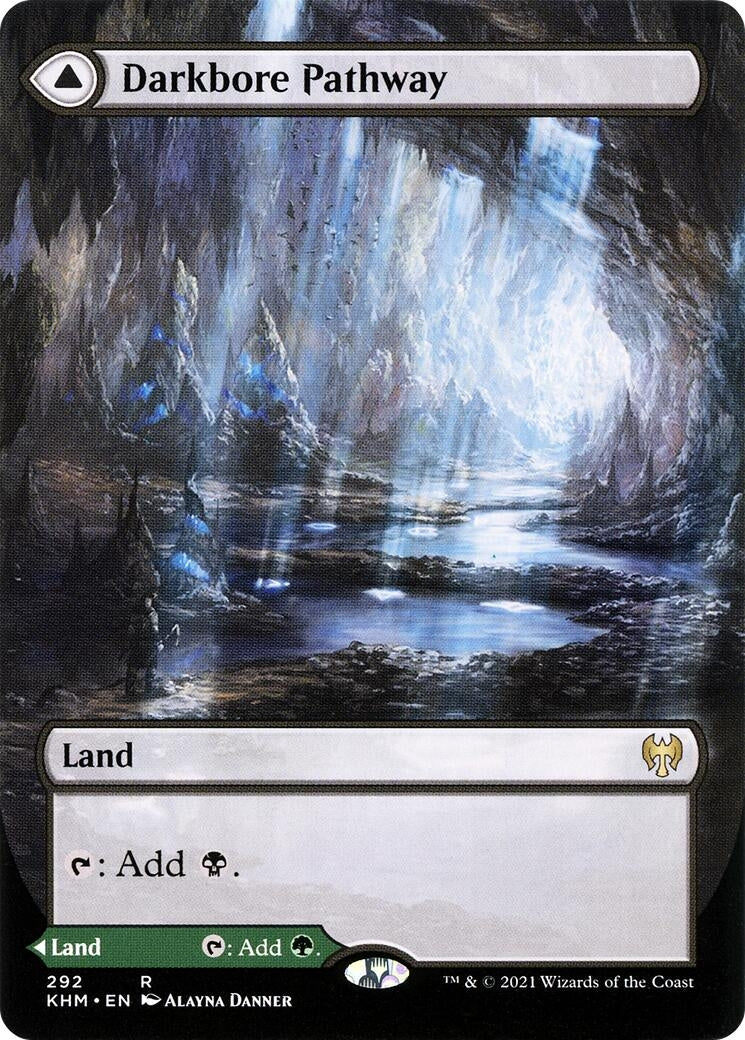 Image for Darkbore Pathway (Borderless) (292) (KHM) - Magic: The Gathering