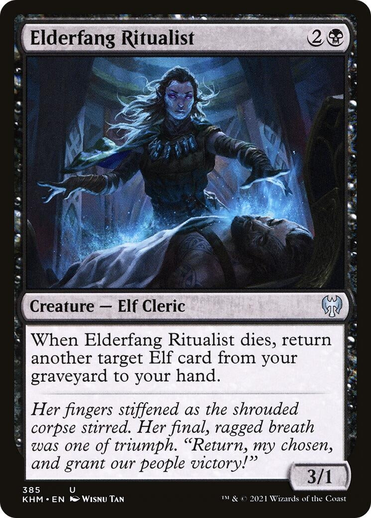 Image for Elderfang Ritualist (385) (KHM) - Magic: The Gathering