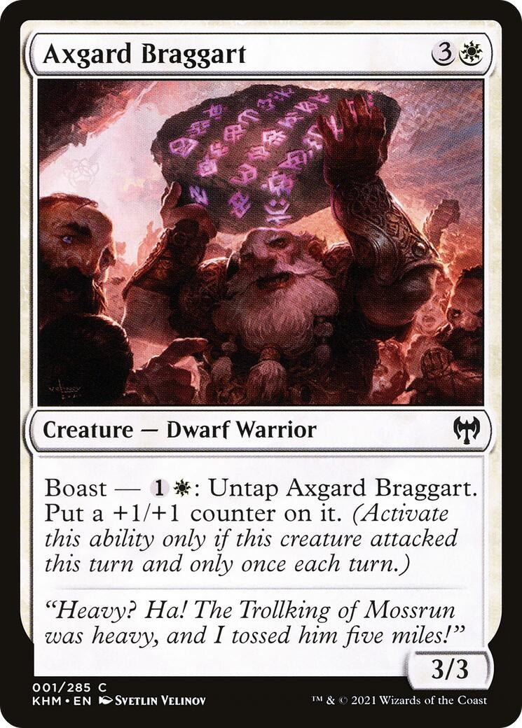 Image for Axgard Braggart (1) (KHM) - Magic: The Gathering