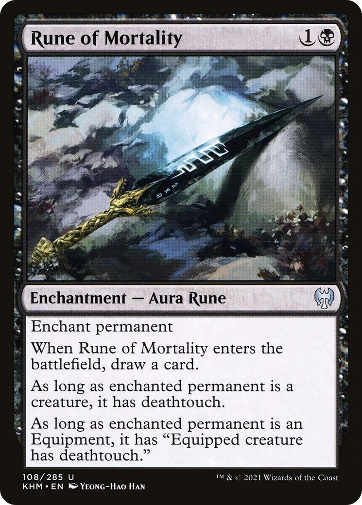 Image for Rune of Mortality (108) (KHM) - Magic: The Gathering