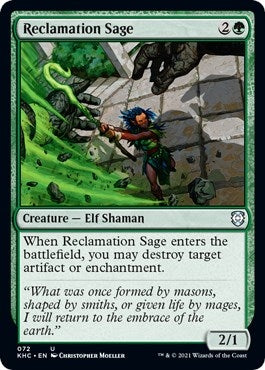 Image for Reclamation Sage (72) (KHC) - Magic: The Gathering