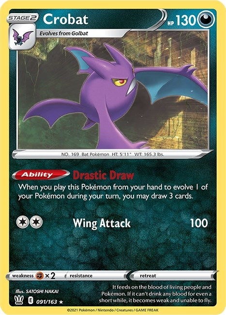 Image for Crobat (091/163) (SWSH05) - Pokemon