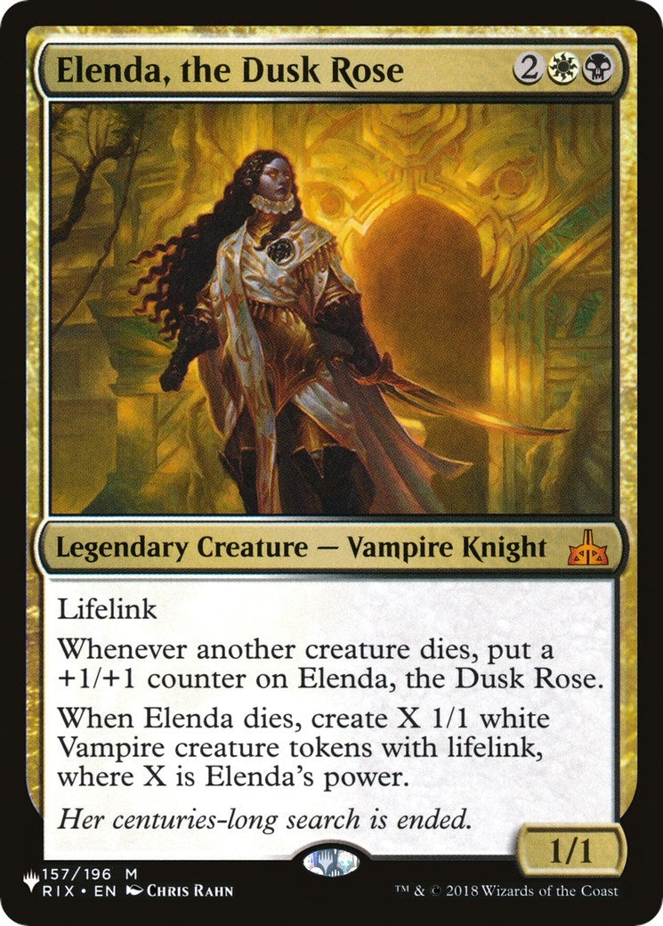 Image for Elenda, the Dusk Rose (157/196) (LIST) - Magic: The Gathering