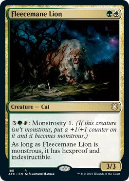 Image for Fleecemane Lion (185) (AFC) - Magic: The Gathering