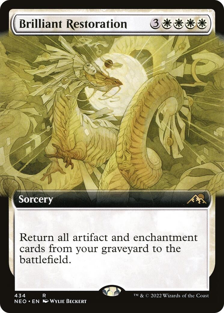 Image for Brilliant Restoration (Extended Art) (434) (NEO) - Magic: The Gathering