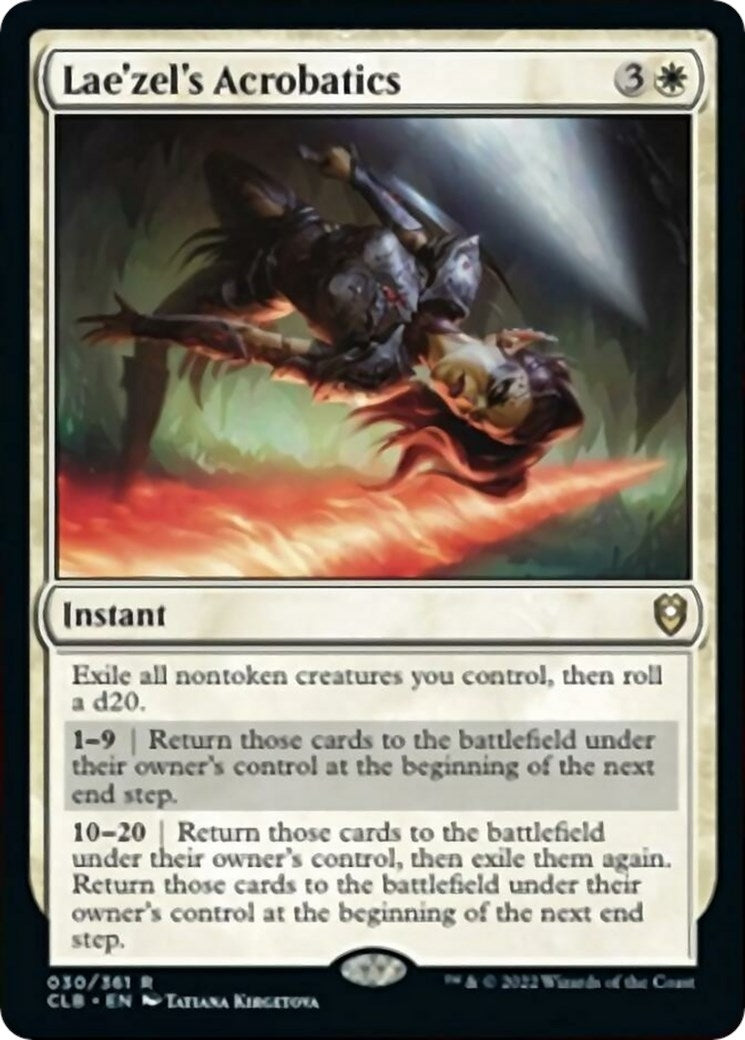 Image for Lae'zel's Acrobatics (30) (CLB) - Magic: The Gathering