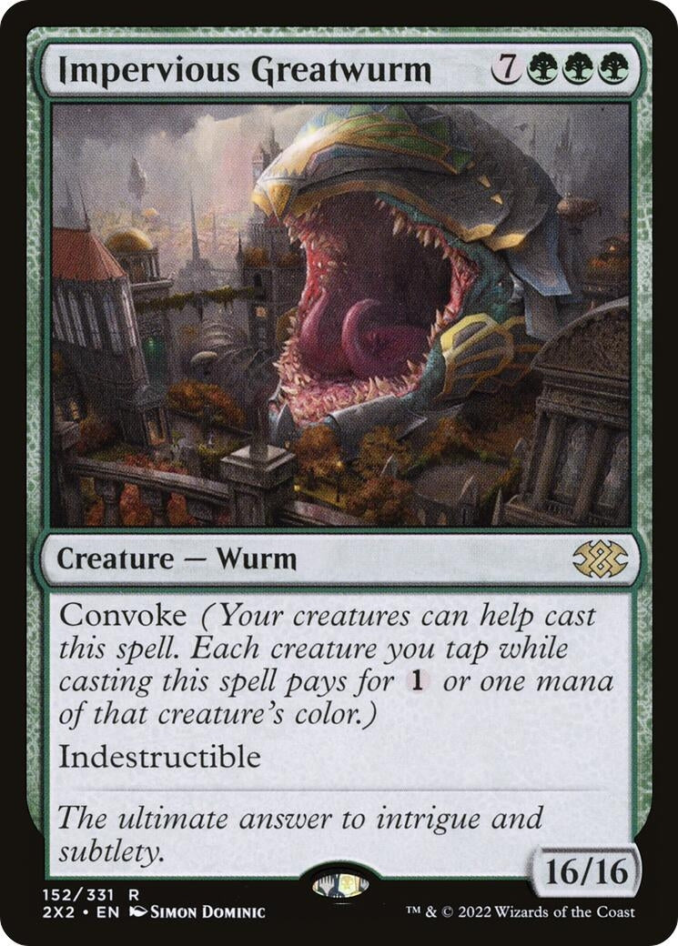 Image for Impervious Greatwurm (152) (2X2) - Magic: The Gathering
