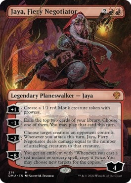 Image for Jaya, Fiery Negotiator (Borderless) (374) (DMU) - Magic: The Gathering