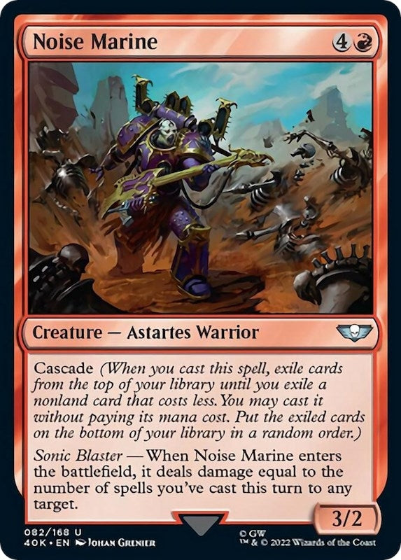 Image for Noise Marine (Surge Foil) (82) (40K) - Magic: The Gathering