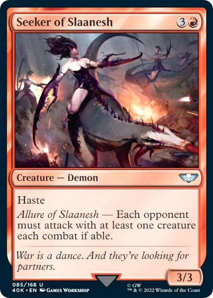 Image for Seeker of Slaanesh (Surge Foil) (85) (40K) - Magic: The Gathering