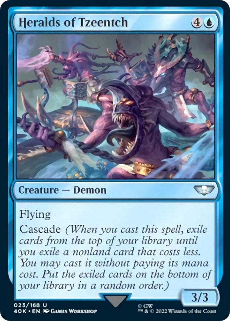 Image for Heralds of Tzeentch (Surge Foil) (23) (40K) - Magic: The Gathering