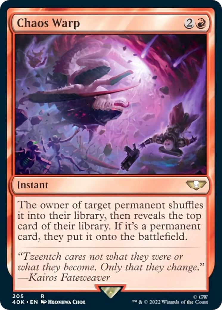 Image for Chaos Warp (Surge Foil) (205) (40K) - Magic: The Gathering