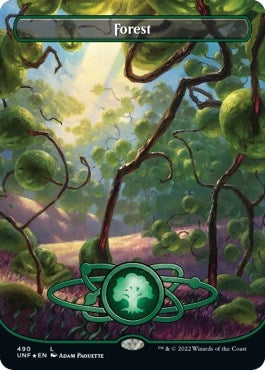 Image for Forest (490) (Borderless) (Galaxy Foil) (490) (UNF) - Magic: The Gathering