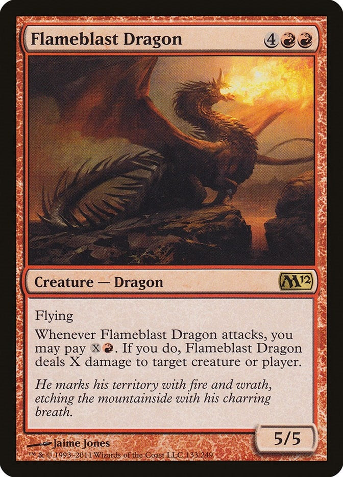 Image for Flameblast Dragon (133) (M12) - Magic: The Gathering