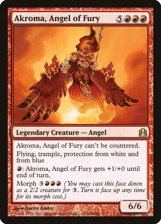 Image for Akroma, Angel of Fury (108) (CMD) - Magic: The Gathering