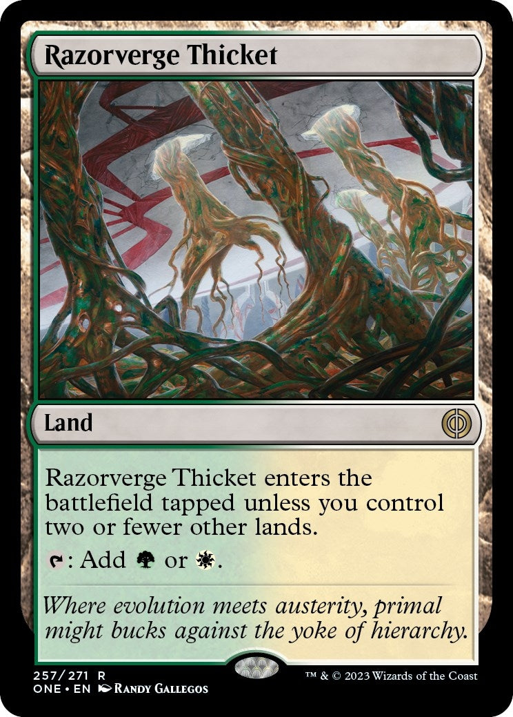 Image for Razorverge Thicket (257) (ONE) - Magic: The Gathering