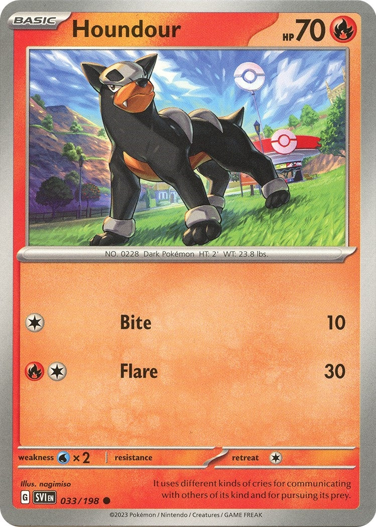 Image for Houndour (033/198) (SVI) - Pokemon