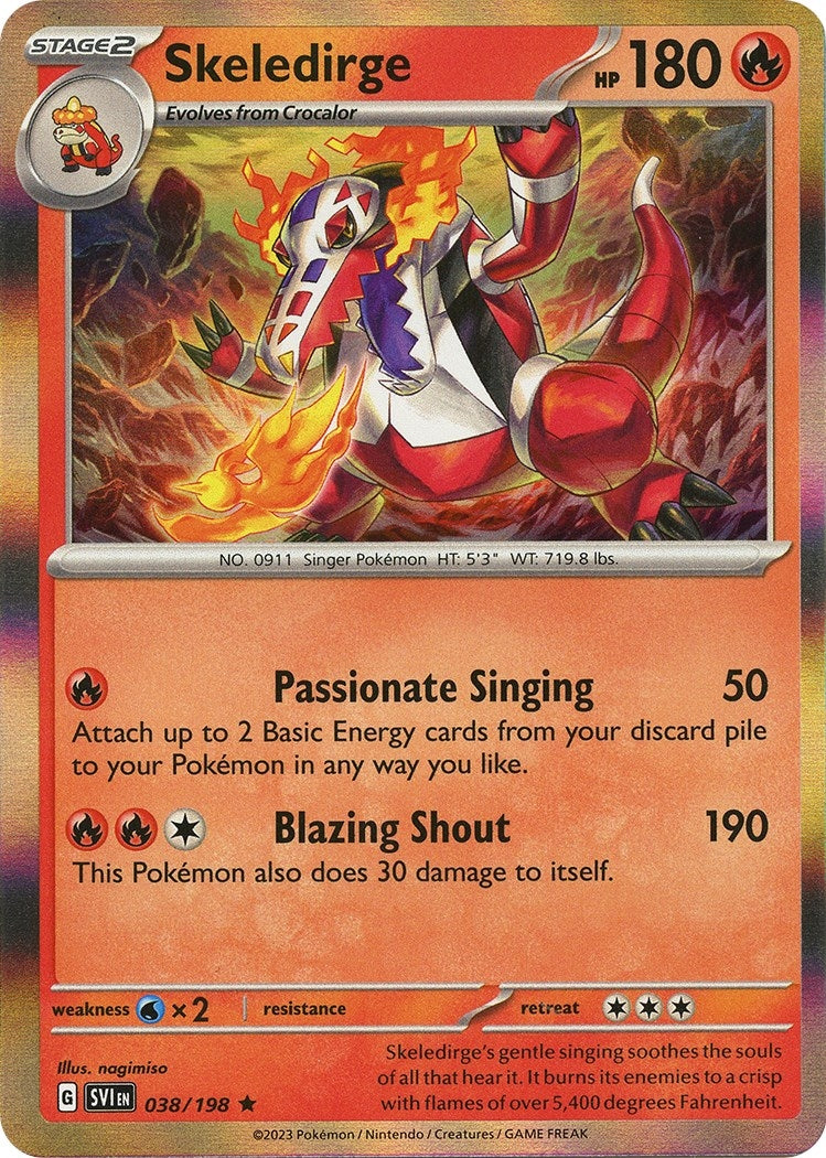 Image for Skeledirge (038/198) (SVI) - Pokemon