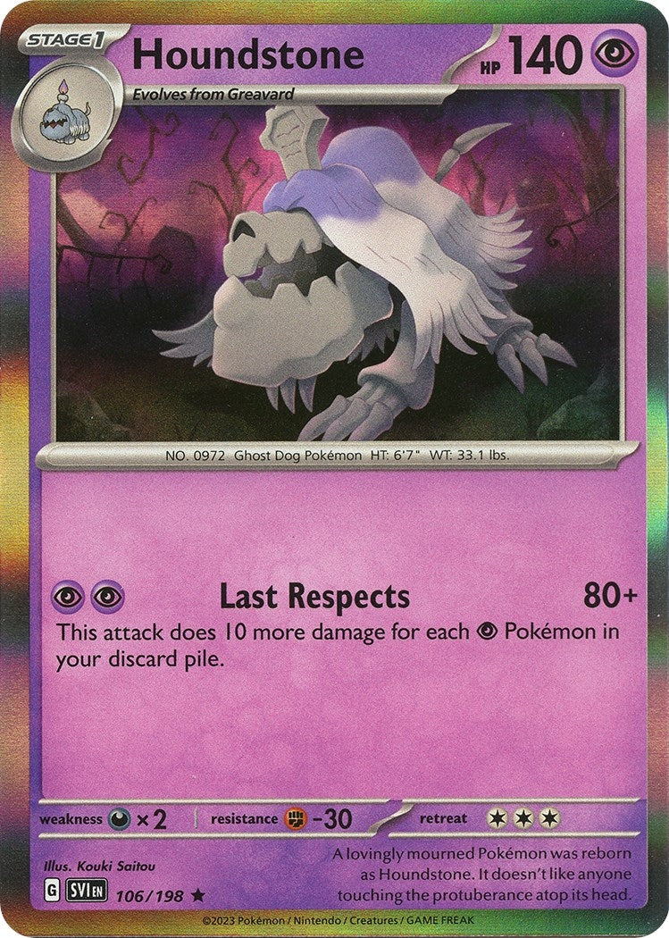 Image for Houndstone (106/198) (SVI) - Pokemon