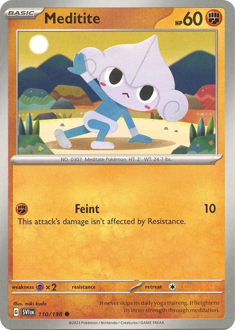 Image for Meditite (110/198) (SVI) - Pokemon