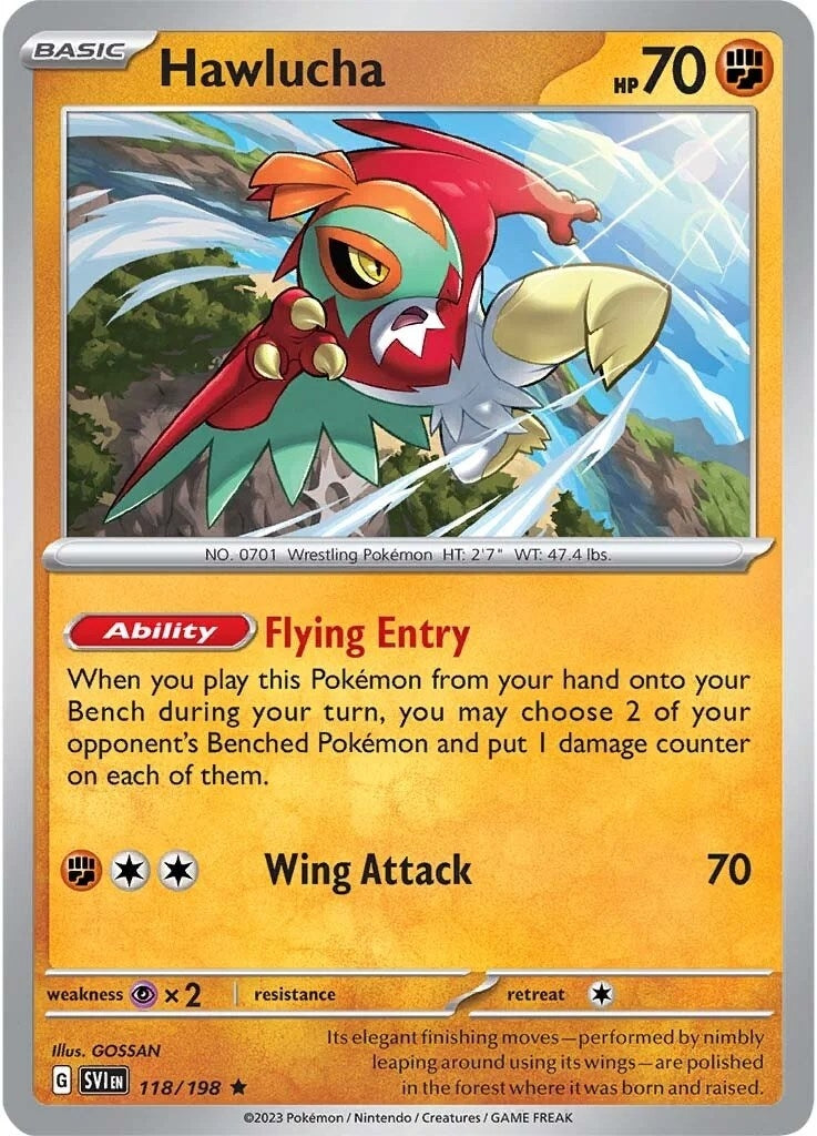 Image for Hawlucha (118/198) (SVI) - Pokemon