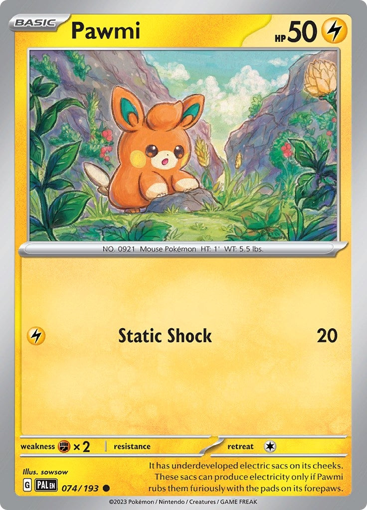 Image for Pawmi (074/193) (PAL) - Pokemon