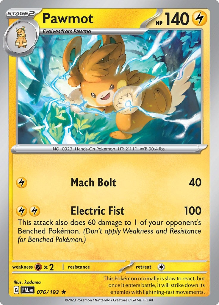 Image for Pawmot (076/193) (PAL) - Pokemon