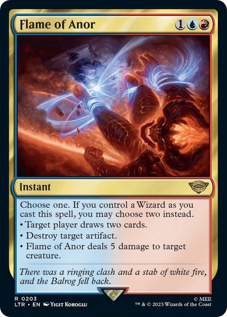 Image for Flame of Anor (203) (LTR) - Magic: The Gathering