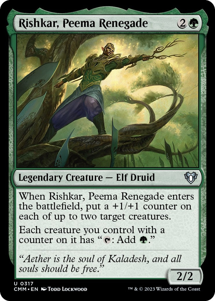 Image for Rishkar, Peema Renegade (317) (CMM) - Magic: The Gathering